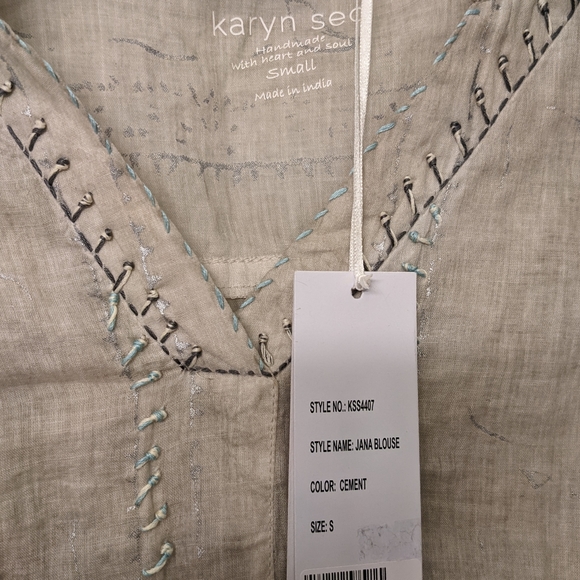 Karyn Seo Jana Blouse size S - Picture 4 of 5